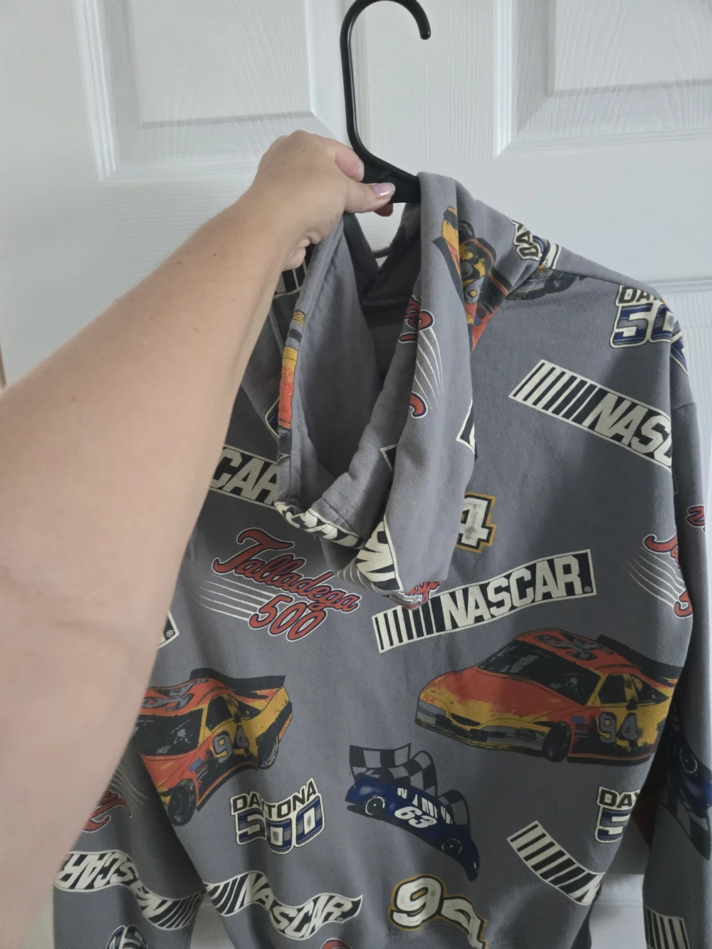 Nascar Gray Daytona 500 Graphic Crewneck Jacket
